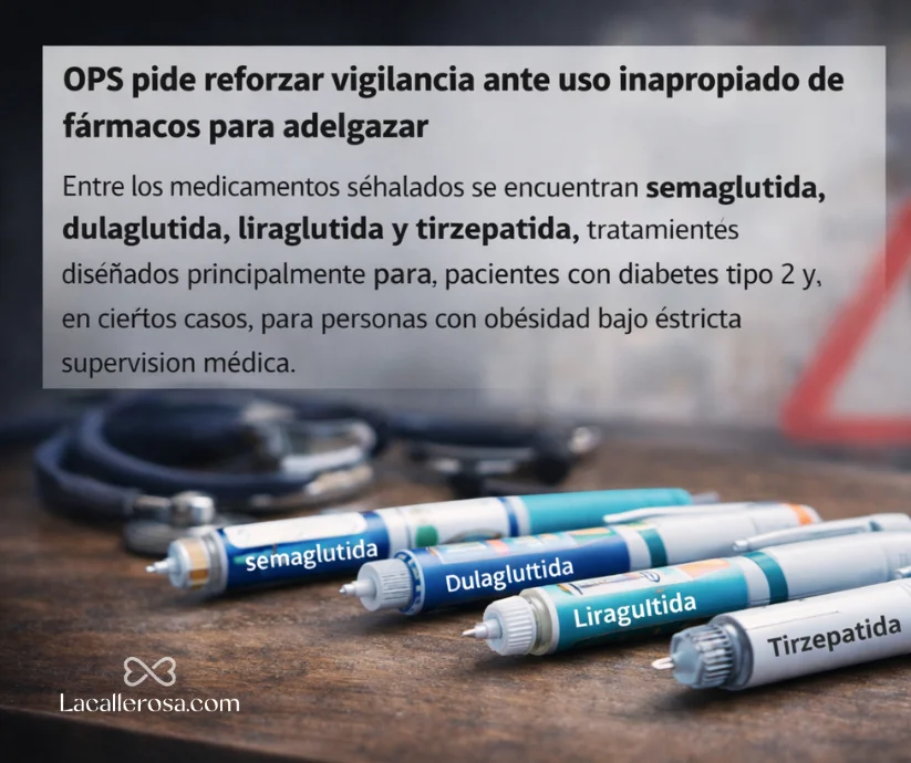 OPS pide reforzar vigilancia ante uso inapropiado de fármacos para adelgazar