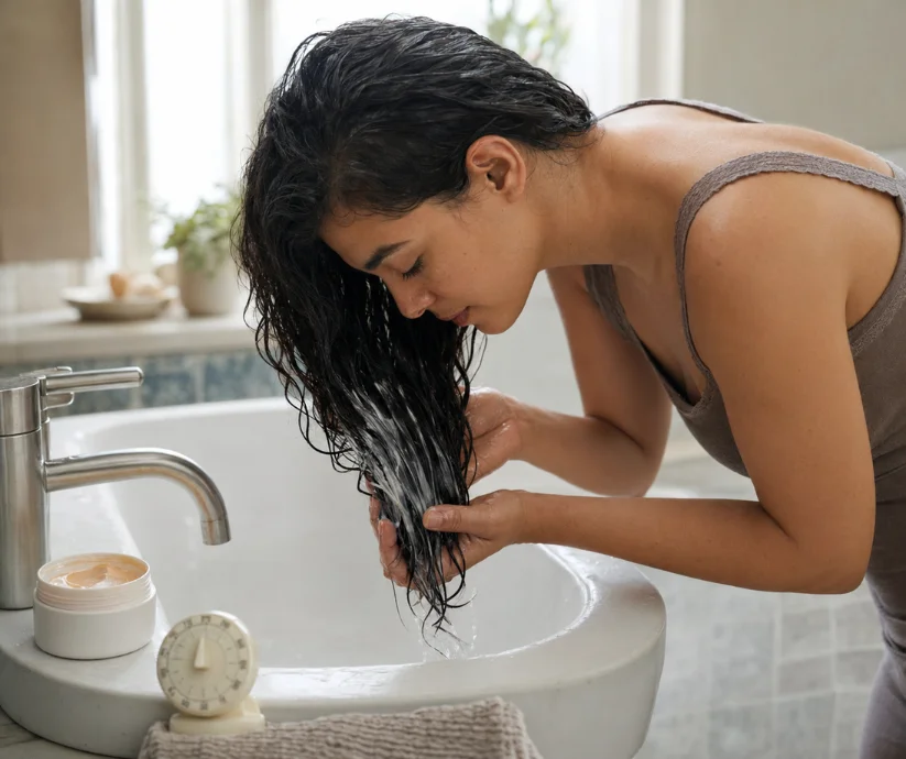 Respetar el tiempo de exposición indicado permite aprovechar la mascarilla sin saturar el cabello ni provocar acumulación o irritación.