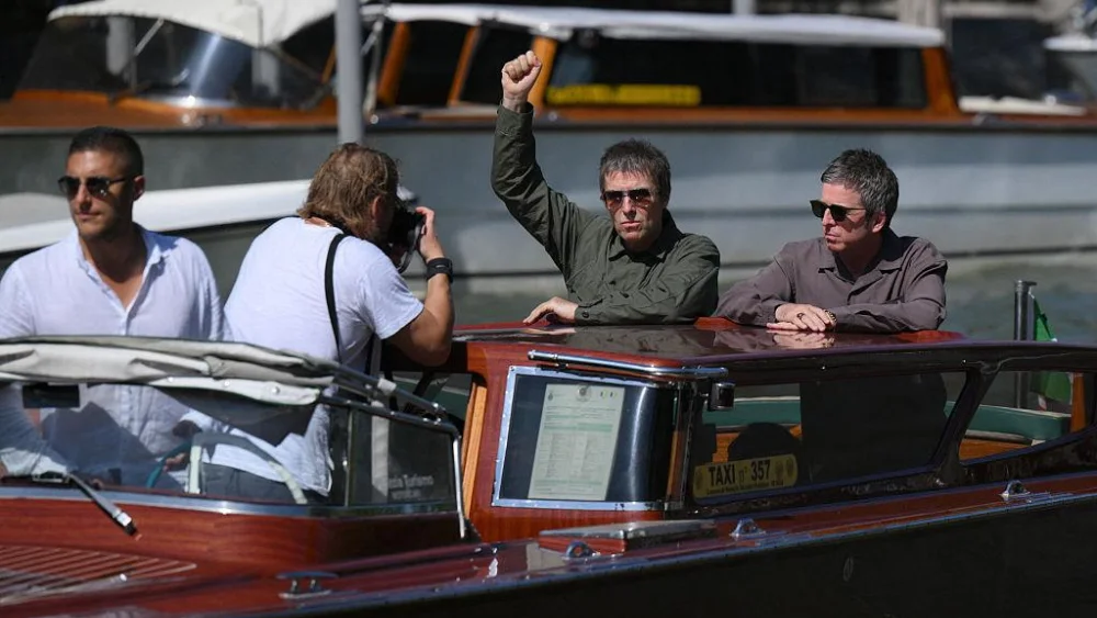 Liam y Noel Gallagher juntos en Venecia durante la presentación del documental Oasis- Don’t Look Back in Anger.