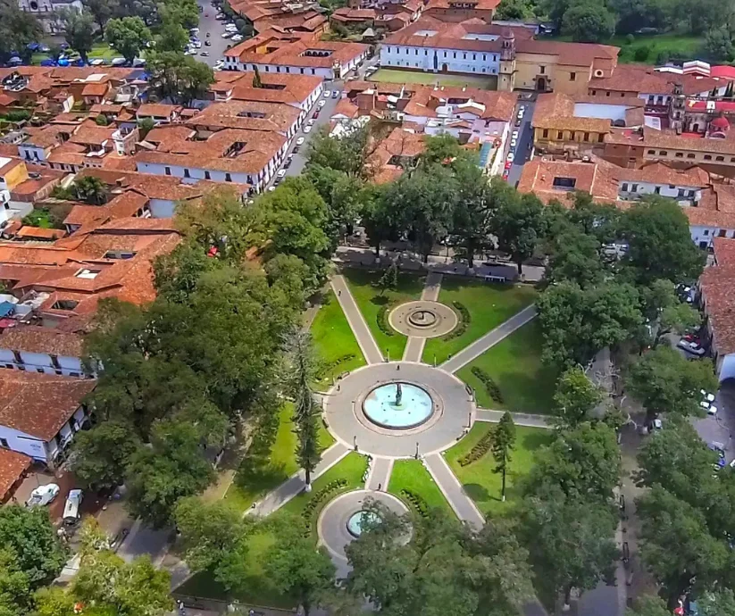 La Plaza Vasco de Quiroga.