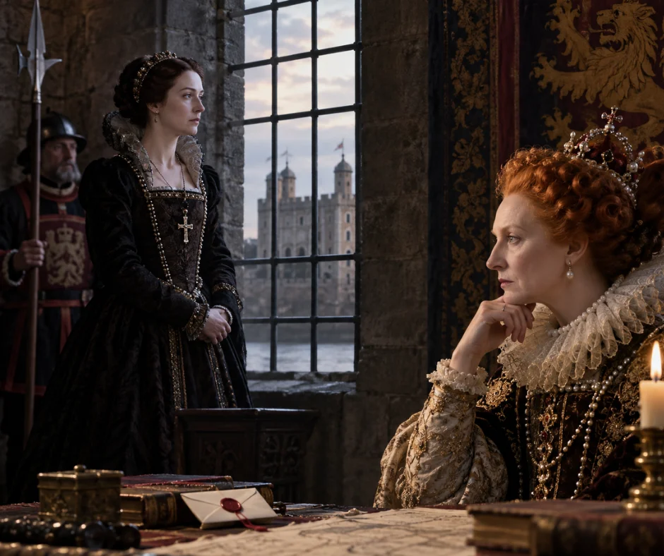 María Estuardo, reina de Escocia y figura central en la sucesión inglesa, permaneció bajo custodia en Inglaterra durante 19 años antes de ser ejecutada en 1587, tras quedar vinculada a una conspiración contra Isabel I.