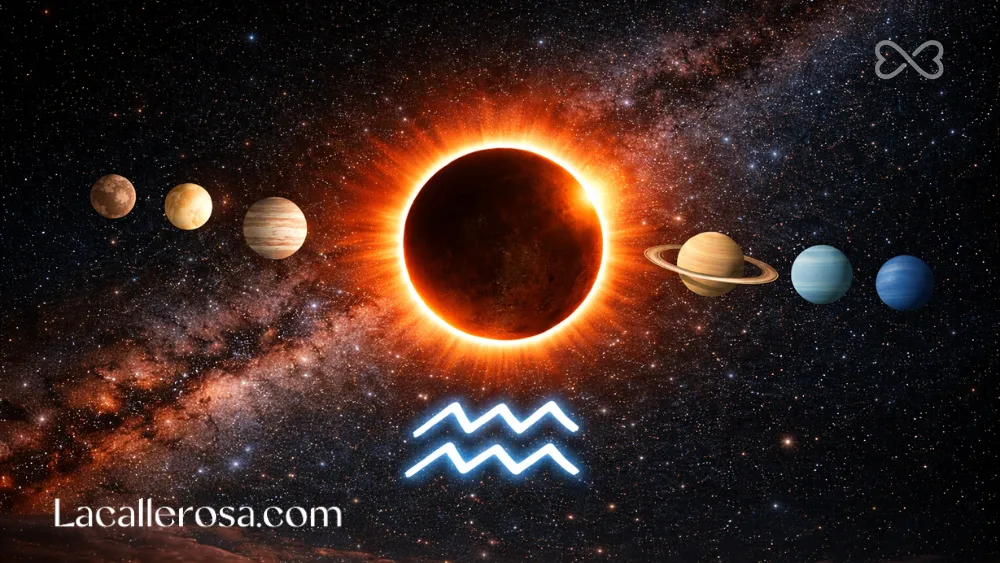 eclipse solar anular en acuario