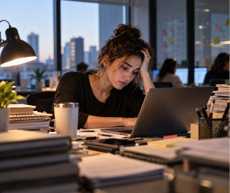 Las cargas excesivas, las jornadas prolongadas y un entorno laboral desfavorable también pueden afectar la salud mental.