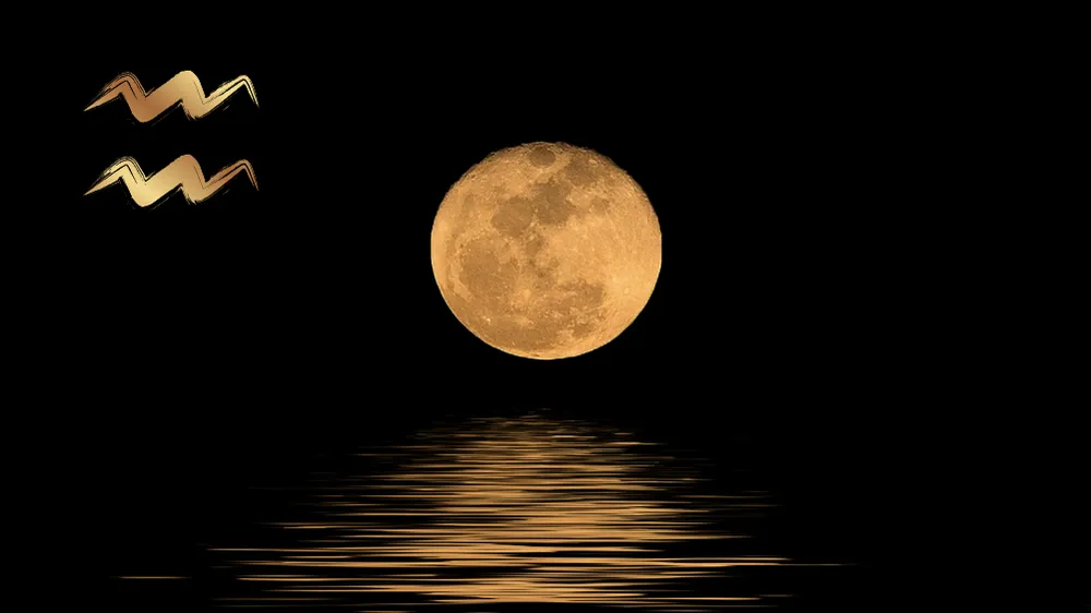 luna llena en acuario