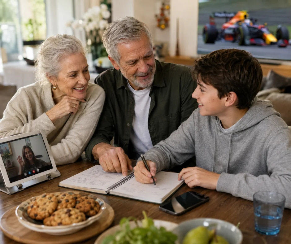 La relación entre abuelos y nietos también se transforma- hoy conviven la memoria familiar, la tecnología, los intereses compartidos y un intercambio donde ambas generaciones tienen algo que enseñar y aprender.