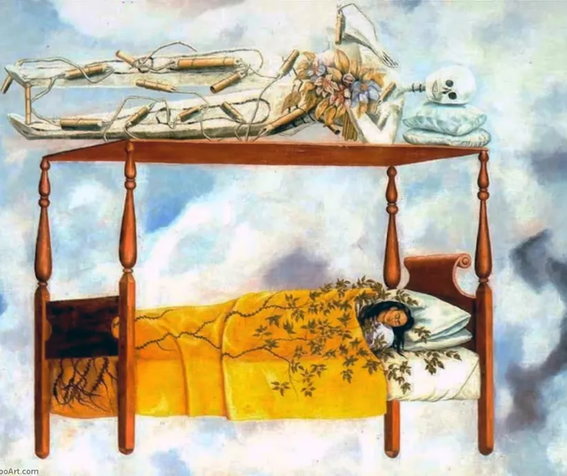la cama de frida