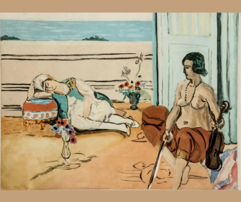 Odalisca en la terraza” de Henri Matisse.