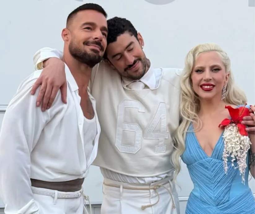 bad bunny con ricky martin y lady gaga