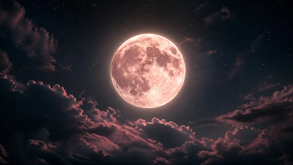 Luna llena en Escorpio 2026 iluminando el cielo nocturno durante su punto máximo