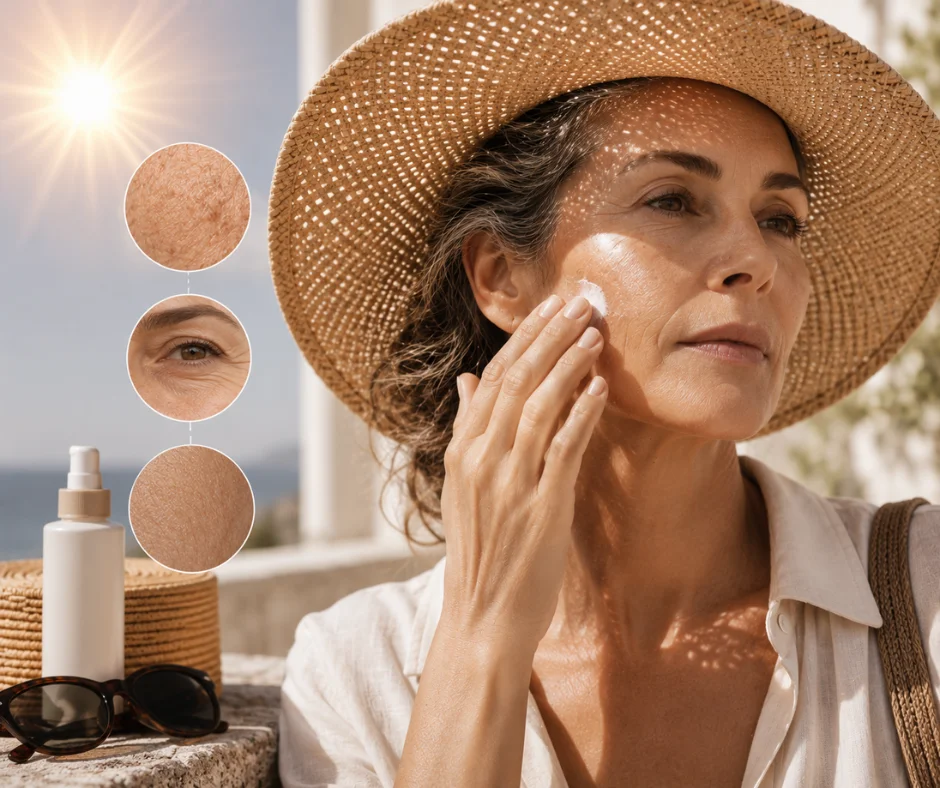La protección solar diaria es una de las decisiones más efectivas para prevenir manchas y conservar la salud de la piel durante la menopausia.