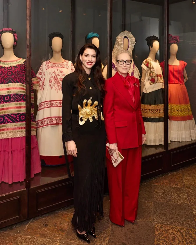 Anne Hathaway y Meryl Streep en el hogar de Frida Kahlo