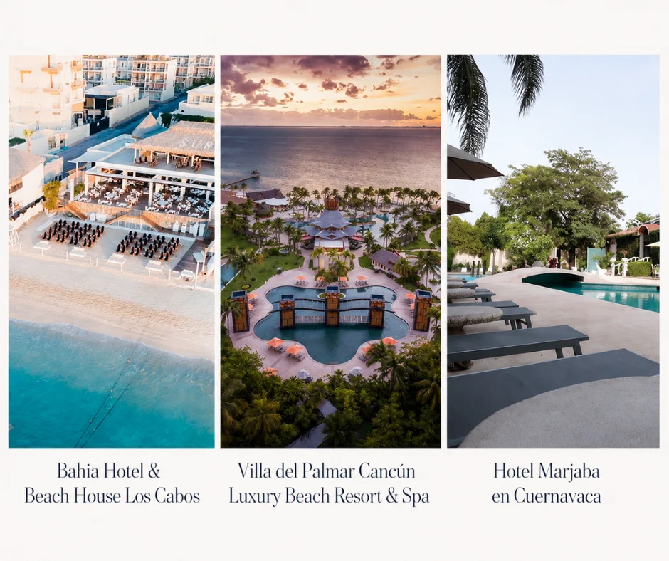 Tres hoteles, tres destinos y tres políticas distintas- comparar ubicación, estilo y condiciones de salida tardía puede hacer toda la diferencia antes de decidir si el late checkout realmente vale la pena.