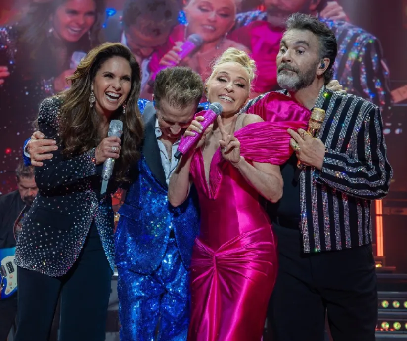 mijares con yuri, emmanuel y lucero