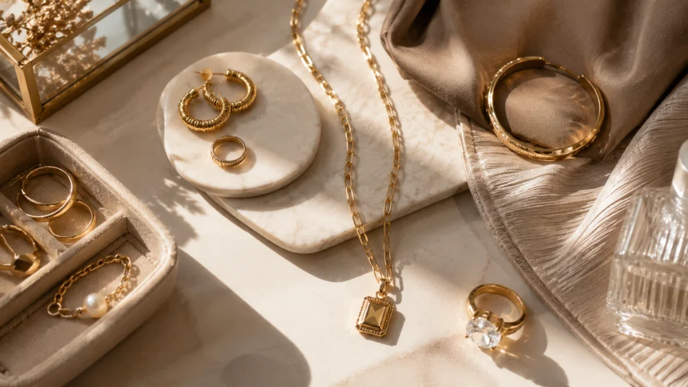 Cinco joyas bien elegidas pueden hacer más por un look que un joyero repleto- el secreto no está en cuánto llevas, sino en saber qué pieza merece todas las miradas.