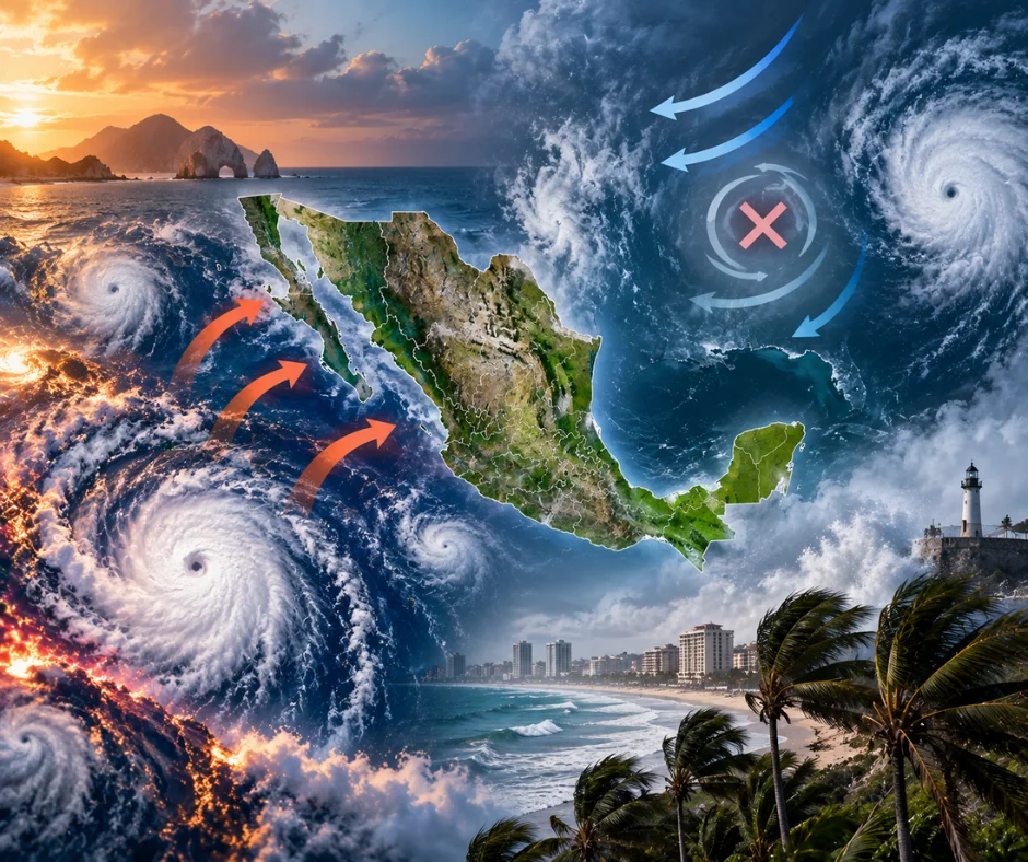 El Niño no significa automáticamente más huracanes para México.