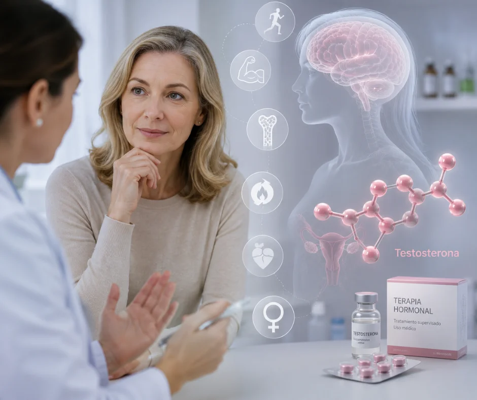 Las mujeres también producen testosterona de forma natural, aunque en niveles menores.