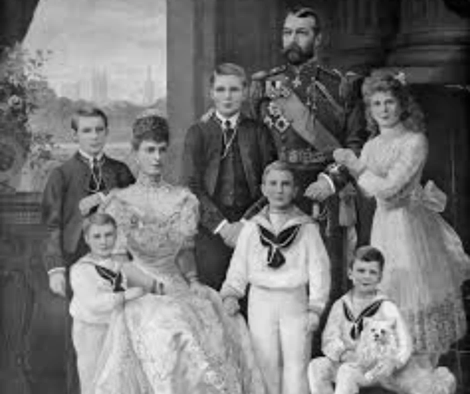 El matrimonio de Jorge V y María de Teck tuvo seis hijos.