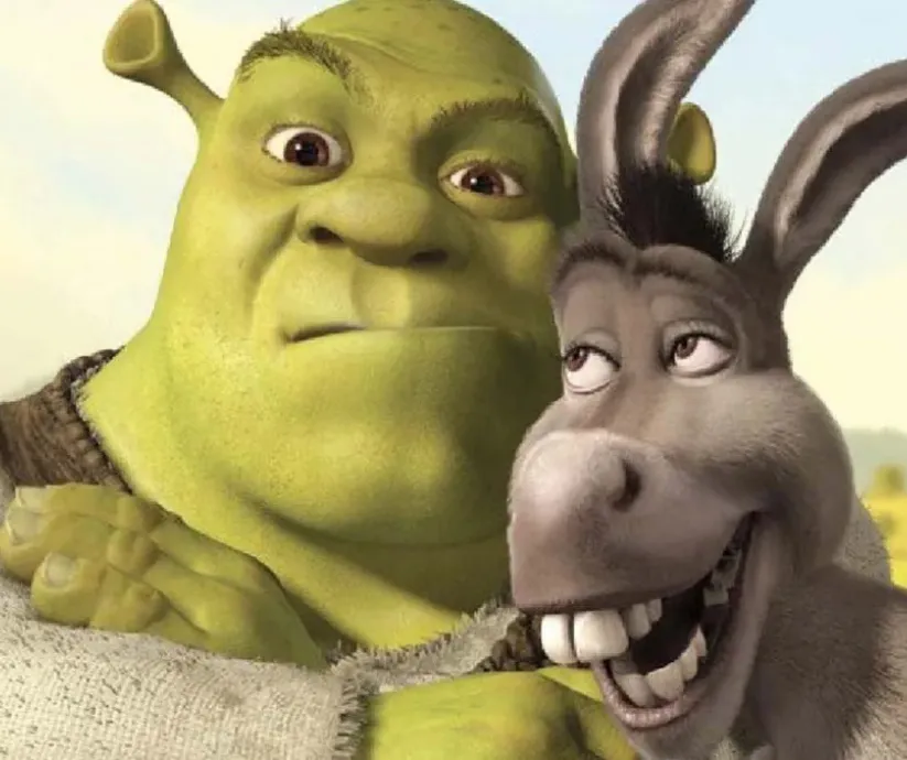 shrek y burro