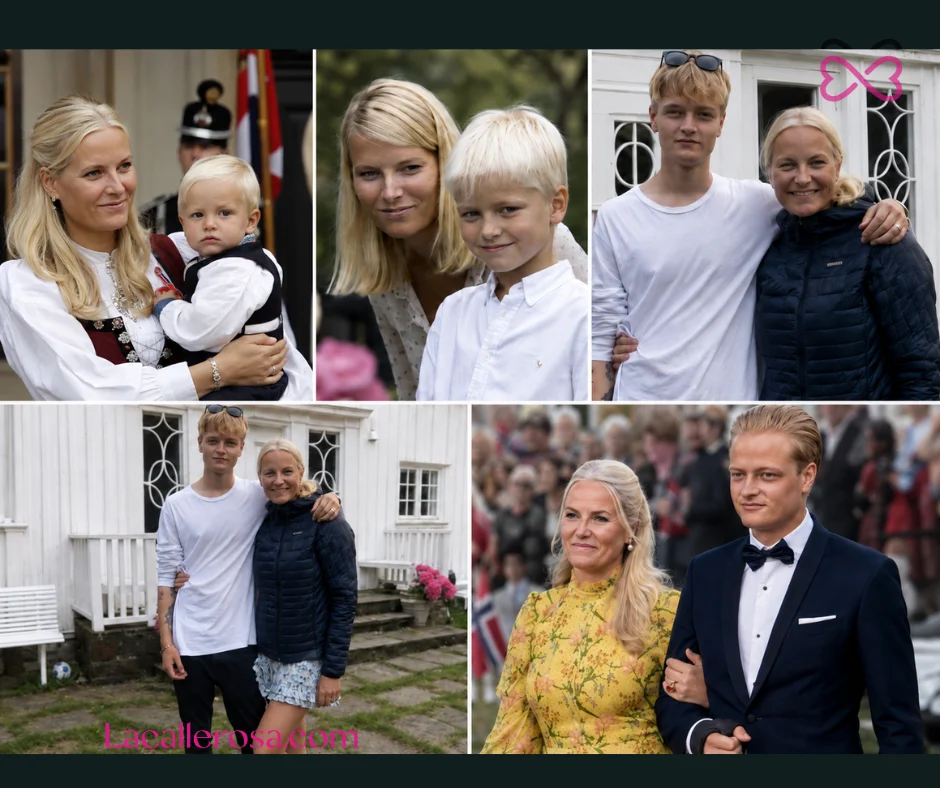 Mette-Marit junto a su hijo mayor, Marius Borg Høiby,