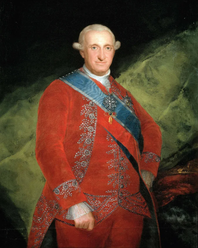 Rey Carlos IV, retrato realizado por Goya