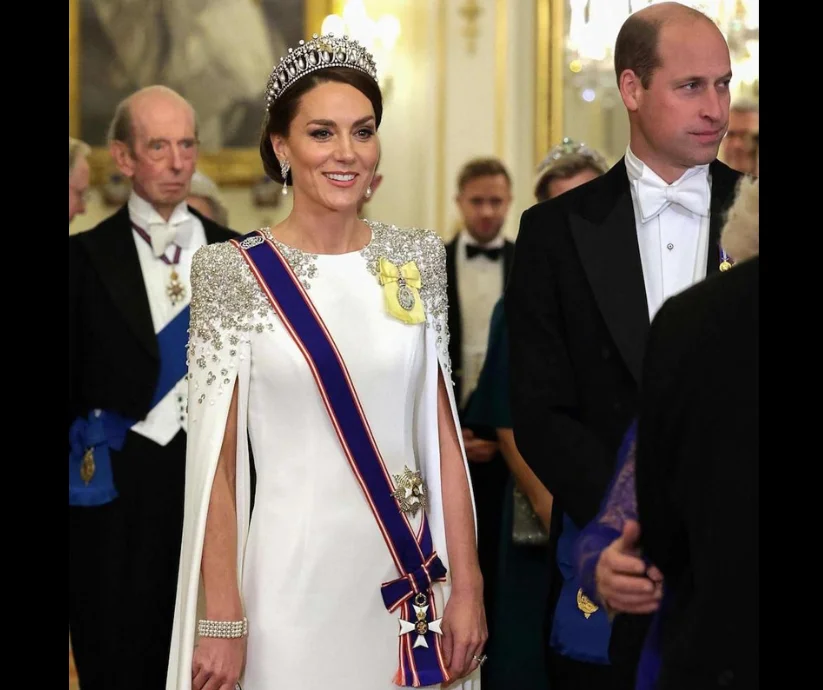 Catherine, princesa de Gales, con la Queen Mary’s Lover’s Knot Tiara.