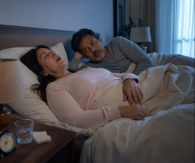 Las pausas respiratorias, los ronquidos o los jadeos observados por la pareja pueden ser señales para solicitar una valoración médica.