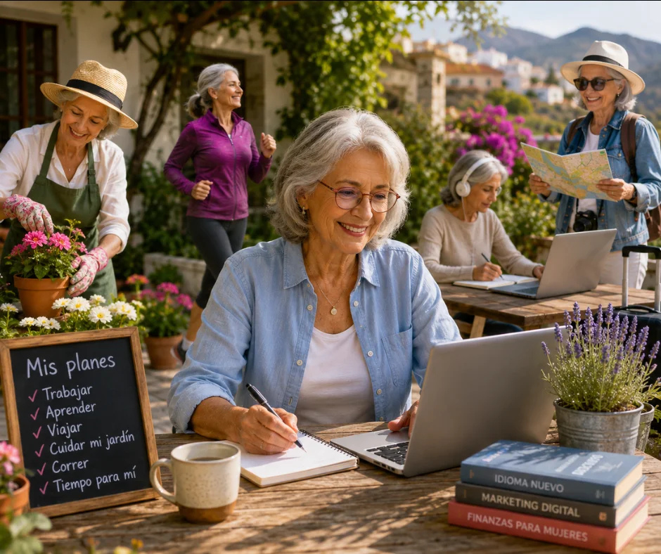 Ser abuela no borra todo lo demás- proyectos, trabajo, viajes, aprendizajes, descanso y nuevas decisiones también forman parte de una vida que sigue siendo propia.