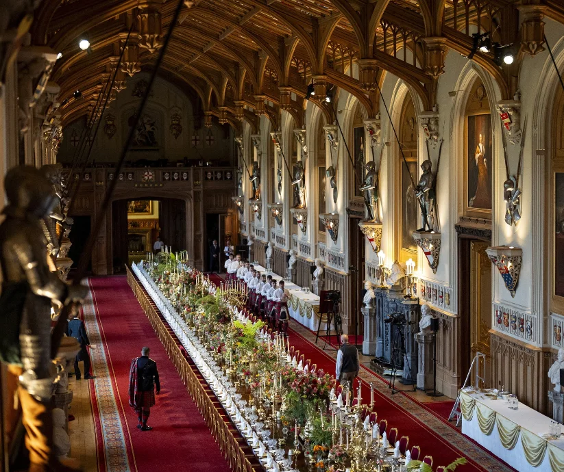 Durante los banquetes oficiales, el despliegue gastronómico era impresionante