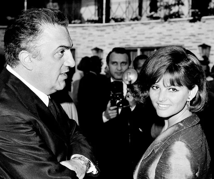 Claudia Cardinale y Fellini