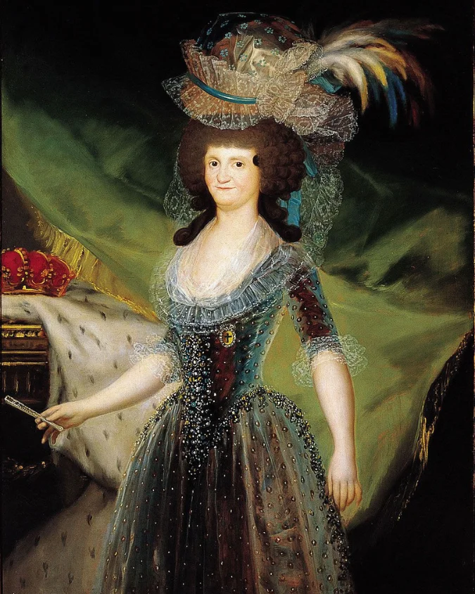 Reina María Luisa de Parma, realizado por Goya