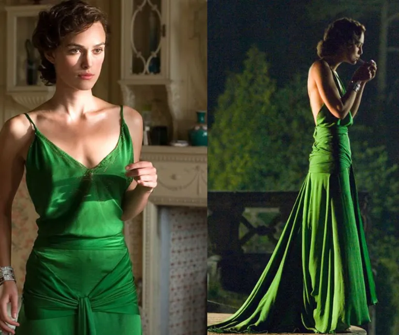 El vestido esmeralda de Keira Knightley en Atonement (2007) 