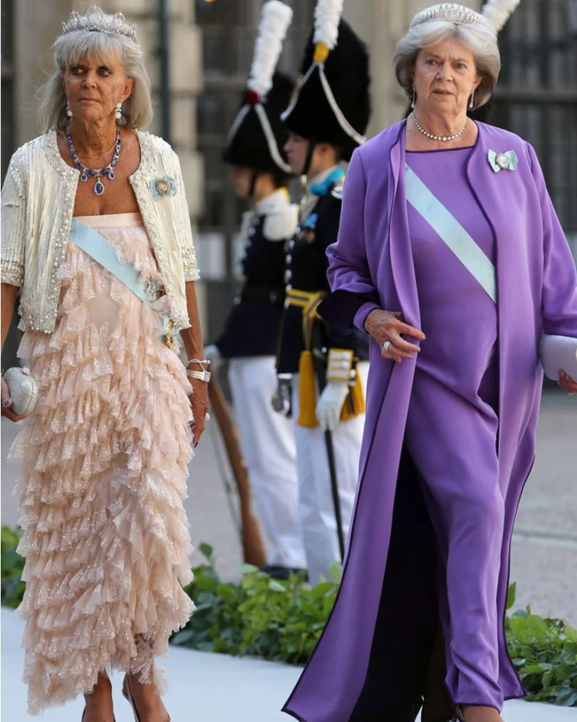 Las princesas Brigitte y Margaretha de Suecia.