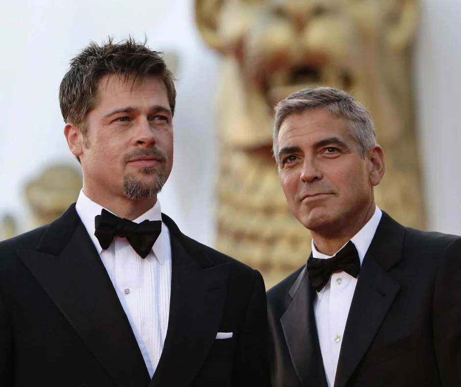 Brad Pitt y George Clooney