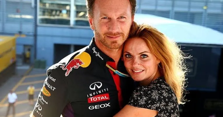 Christian Horner y Geri Gallawey Christian Horner y Geri Gallawey