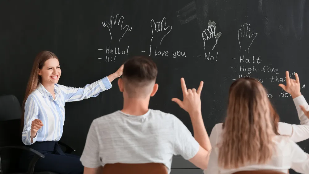 escuela de lenguaje señas