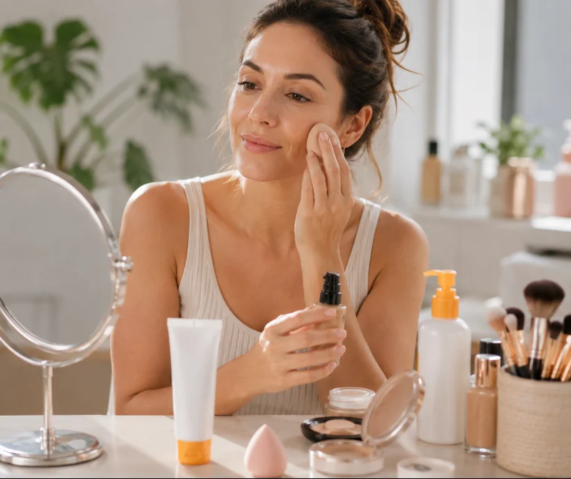 El maquillaje con SPF puede **reforzar la fotoprotección**, pero la base, el corrector o los polvos no sustituyen una capa adecuada de protector solar aplicada previamente.  