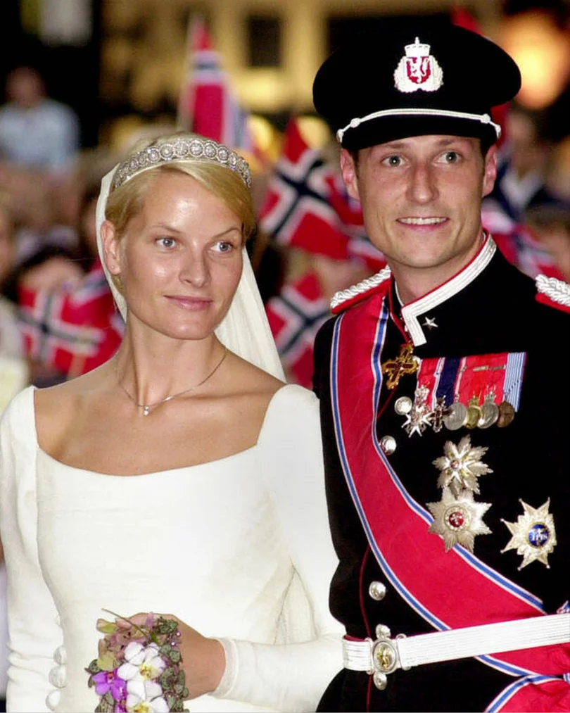 Haakon y Mette-Marit en su boda.
