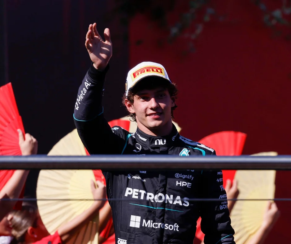 Andrea Kimi Antonelli llega a Sepang como líder del Campeonato de Pilotos con 302 puntos