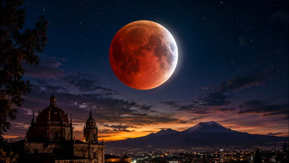 El eclipse lunar parcial del 27 al 28 de agosto de 2026 permitirá observar desde México cómo la sombra de la Tierra cubre gran parte del disco lunar.