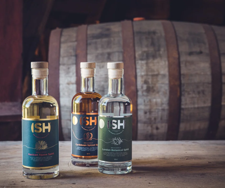 La marca danesa ISH Spirits ha ganado popularidad gracias a sus versiones sin alcohol.