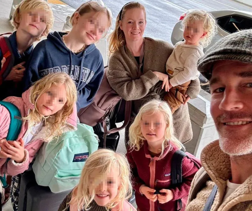 james van der beek y familia