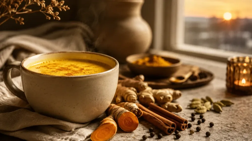 Golden milk- la bebida dorada que conquistó el bienestar moderno.