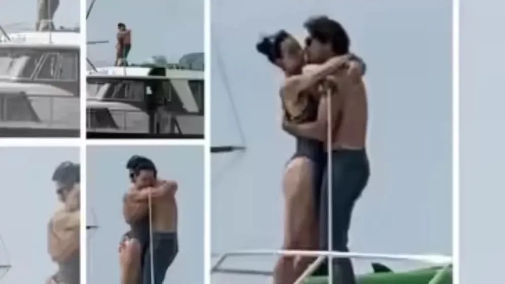 PERRY Y TRUDEAU EN BARCO