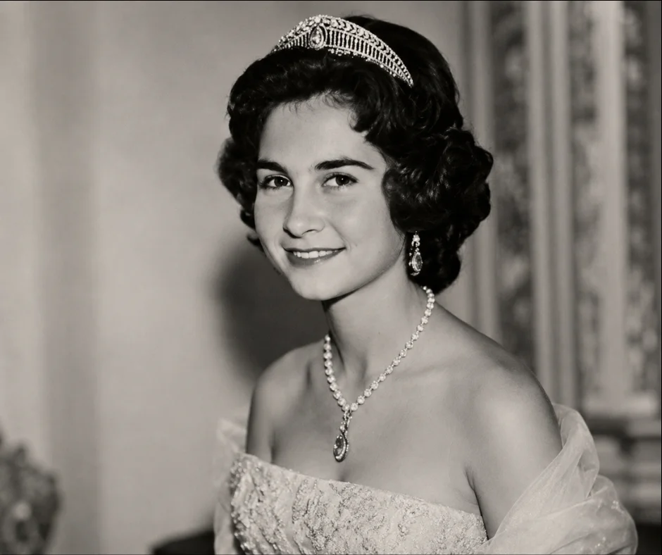 La entonces princesa Sofía de Grecia, hija de los reyes Pablo y Federica.