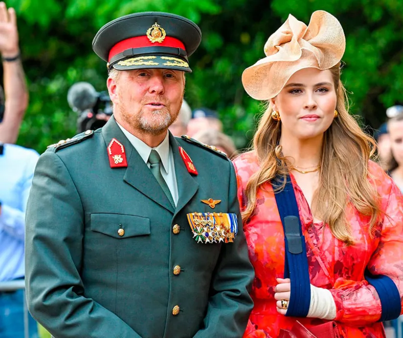 rey y princesa de holanda