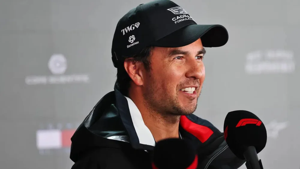 Checo en Zandvoort, durante la conferencia de prensa previa al GP.