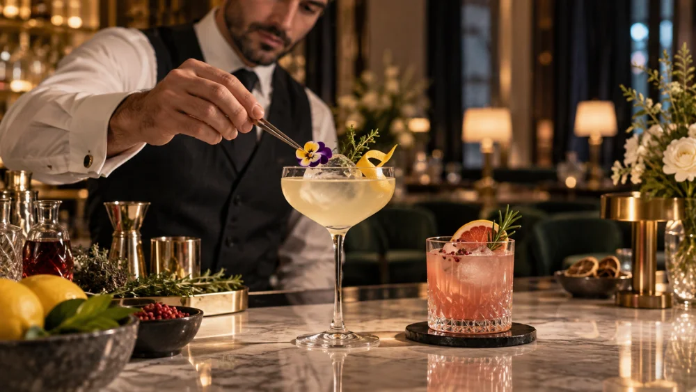 La sofisticación de un mocktail de autor no depende del alcohol, sino del equilibrio, la técnica, la presentación y el ritual con que se sirve cada copa.