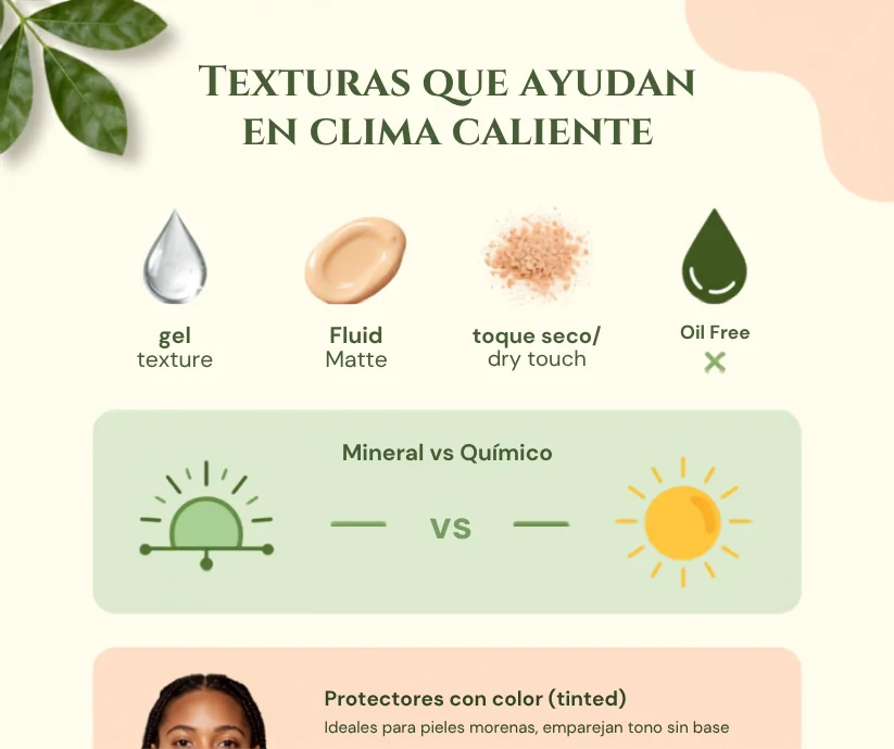 Texturas que ayudan en clima caliente