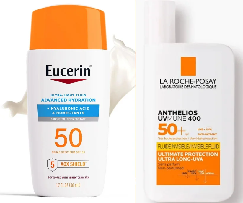 La Roche-Posay y Eucerin ofrecen fórmulas ligeras