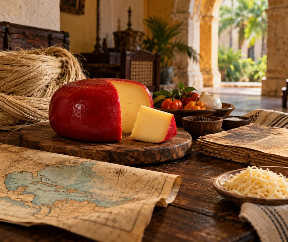 Del comercio y la memoria culinaria nació una historia que Yucatán hizo suya- el queso de bola no llegó de un solo momento, sino mesa tras mesa.